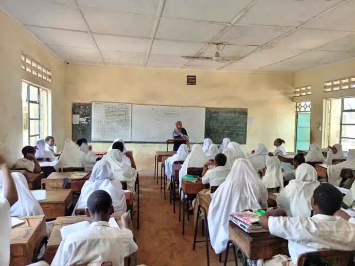 A class in session at Shikaadabu Secondary School